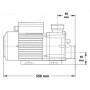 LX TDA75 Spa Massagepomp 0,75 HP- 1 speed