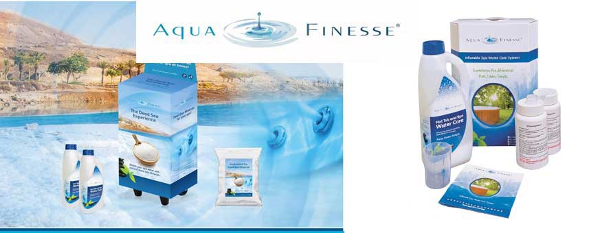 Aquafinesse hot-tub-box met bonus product en gratis-verzending.