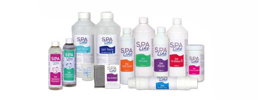 SPA Line onderhoud producten voor spa, jacuzzi en hottub zie onze scherpe prijzen!